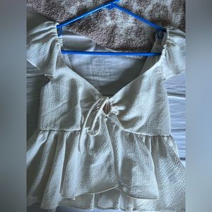 uo sierra keyhole babydoll blouse